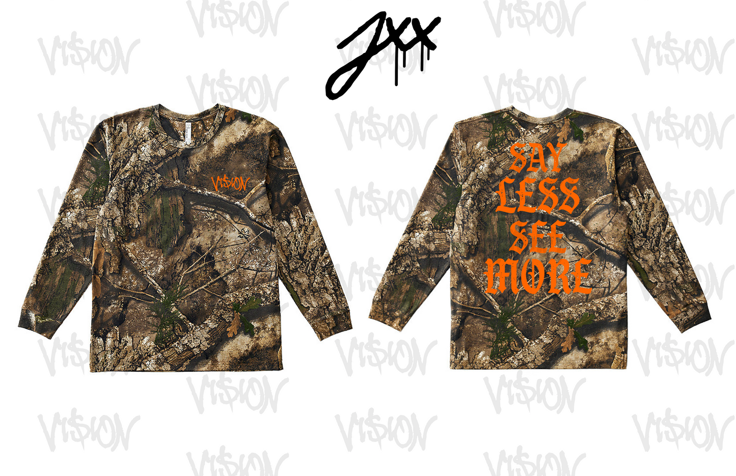 LONGSLEEVE: SAY LESS SEE MORE (CAMO)