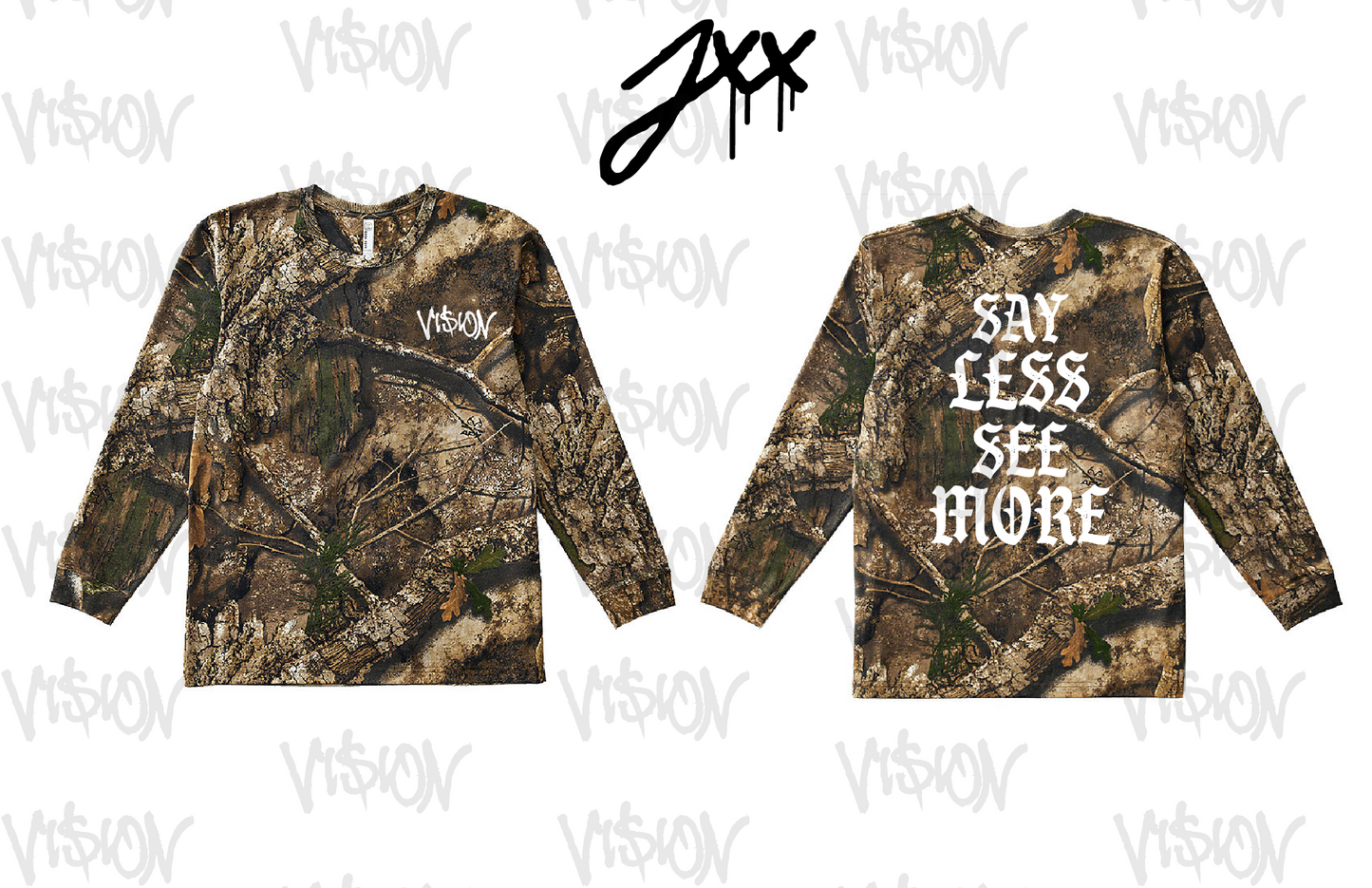 LONGSLEEVE: SAY LESS SEE MORE (CAMO)